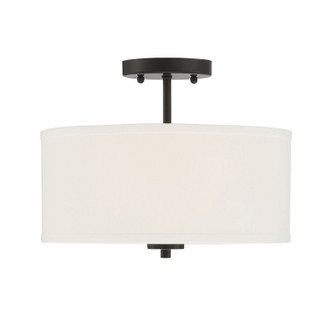 Msemi Two Light Semi-Flush Mount (M60008MBK)