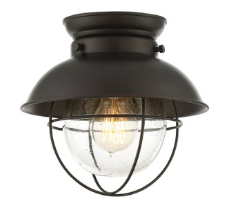 Meridian - M60009ORB - One Light Flush Mount - Mflus - Oil Rubbed Bronze
