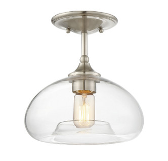 Meridian - M60017BN - One Light Semi-Flush Mount - Msemi - Brushed Nickel