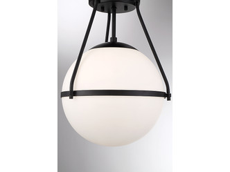 Msemi One Light Semi-Flush Mount (M60054MBK)
