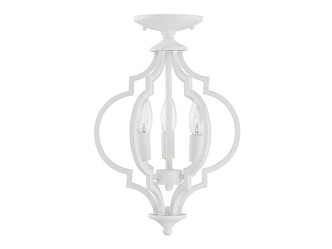 Three Light Convertible Semi-Flush or Pendant (M60055BQW)