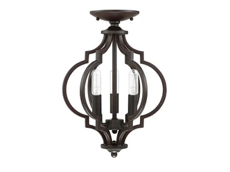Msemi Three Light Convertible Semi-Flush/Pendant (M60055ORB)