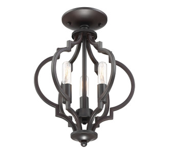 Msemi Three Light Semi-Flush Mount (M60055ORB)