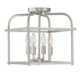 Meridian - M60061BN - Four Light Semi-Flush Mount - Brushed Nickel