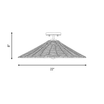 One Light Semi-Flush Mount (M60074MBK)
