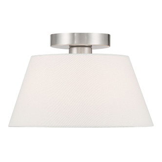 Meridian - M60077BN - One Light Semi-Flush Mount - Brushed Nickel