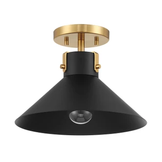 One Light Semi-Flush Mount (M60078MBKNB)