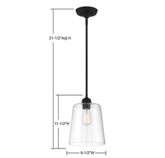 Mpend One Light Pendant (M70081MBK)