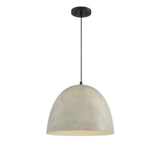 Meridian - M70093CMBK - One Light Pendant - Mpend - Concrete w/Matte Black