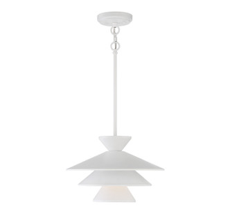 Meridian - M70096WH - One Light Pendant - White