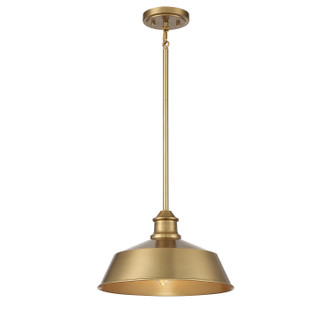 Meridian - M7021NB - One Light Pendant - Natural Brass