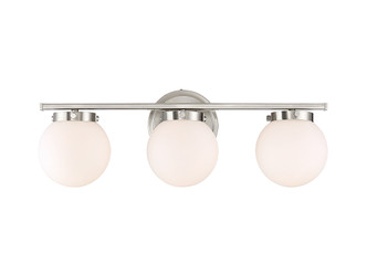 Meridian - M80023BN - Three Light Bathroom Vanity Light - Mbath - Brushed Nickel