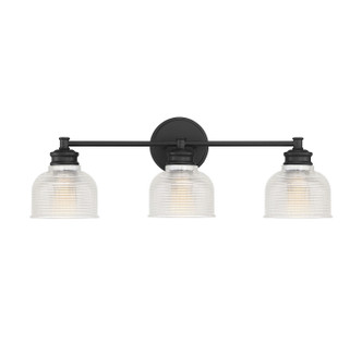Meridian - M80035MBK - Three Light Bathroom Vanity Light - Mbath - Matte Black