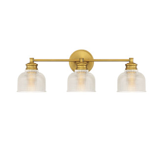 Meridian - M80035NB - Three Light Bathroom Vanity - Mbath - Natural Brass