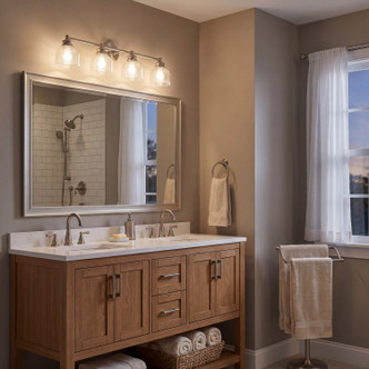 Mbath Four Light Bathroom Vanity (M80036BN)