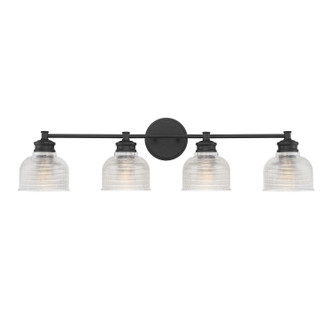 Meridian - M80036MBK - Four Light Bathroom Vanity - Mbath - Matte Black