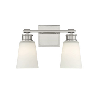 Meridian - M80054BN - Two Light Bathroom Vanity - Brushed Nickel