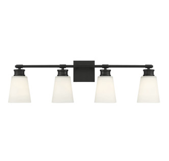 Meridian - M80056MBK - Four Light Bathroom Vanity - Matte Black