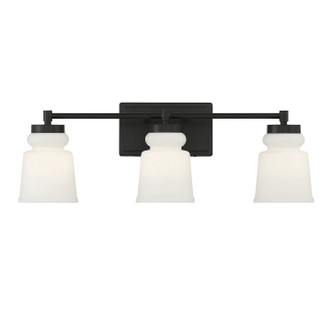 Meridian - M80058MBK - Three Light Bathroom Vanity - Matte Black