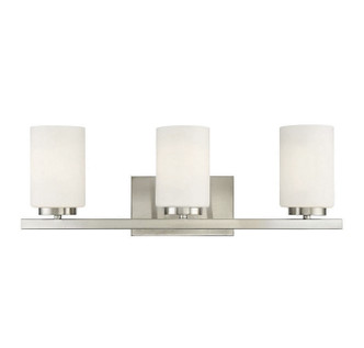 Meridian - M80067BN - Three Light Bathroom Vanity - Brushed Nickel