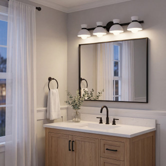 Four Light Bathroom Vanity (M80076MBK)