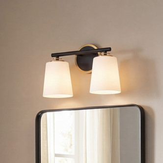 Two Light Bathroom Vanity (M80077MBKNB)