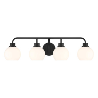 Meridian - M80082MBK - Four Light Bathroom Vanity - Matte Black