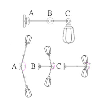 Mscon One Light Wall Sconce (M90022ORBNB)
