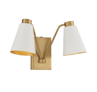 Two Light Wall Sconce (M90076WHNB)