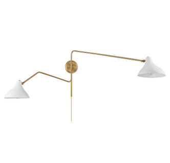 Two Light Wall Sconce (M90088WHNB)