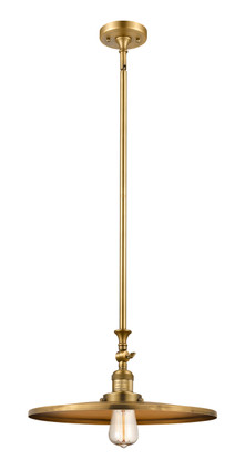 Innovations - 206-BB-MFR-BB-16 - One Light Mini Pendant - Franklin Restoration - Brushed Brass