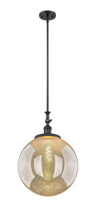 Innovations - 206-BK-G208-16 - One Light Mini Pendant - Franklin Restoration - Matte Black