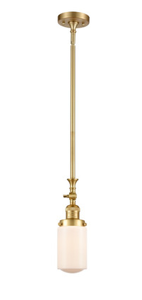 Innovations - 206-SG-G311-LED - LED Mini Pendant - Franklin Restoration - Satin Gold