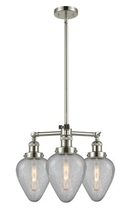 Innovations - 207-PN-G165-LED - LED Chandelier - Franklin Restoration - Polished Nickel