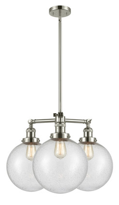 Innovations - 207-PN-G204-10-LED - LED Chandelier - Franklin Restoration - Polished Nickel