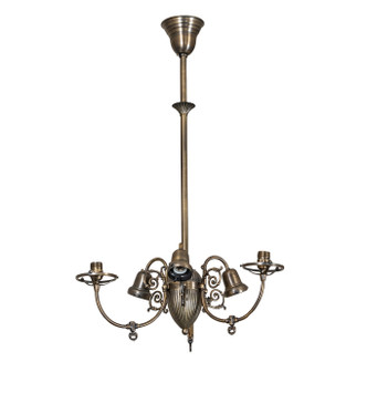 Meyda Tiffany - 101798 - Six Light Chandelier Hardware - Gas & Electric - Antique Brass