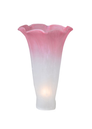 Meyda Tiffany - 10187 - Shade - Pink/White Pond Lily - Plum Pink and White