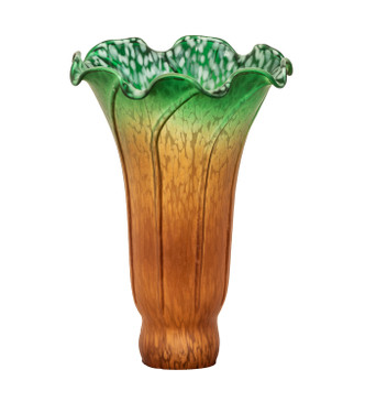 Amber/Green Pond Lily Shade (10192)