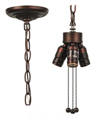 Meyda Tiffany - 10338 - Three Light Pendant Hardware - Traditional - Mahogany Bronze