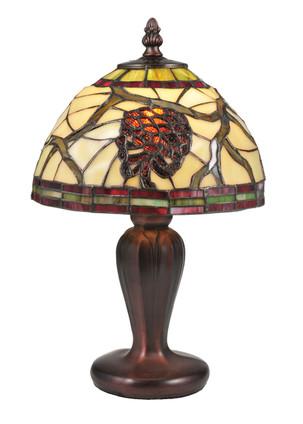 Meyda Tiffany - 106288 - One Light Mini Lamp - Pinecone - Mahogany Bronze