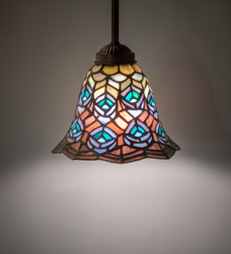 Tiffany Peacock Feather One Light Pendant (106824)