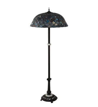 Tiffany Fishscale Three Light Floor Lamp (108588)