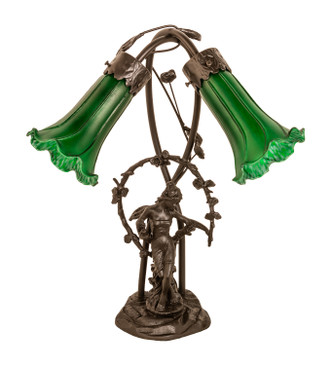 Green Two Light Table Lamp (109514)