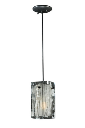 Meyda Tiffany - 111292 - One Light Mini Pendant - Metro - Textured Black