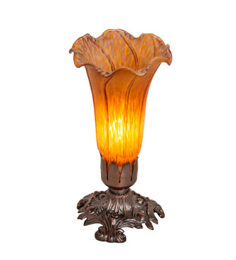 Amber Pond Lily One Light Accent Lamp (11244)