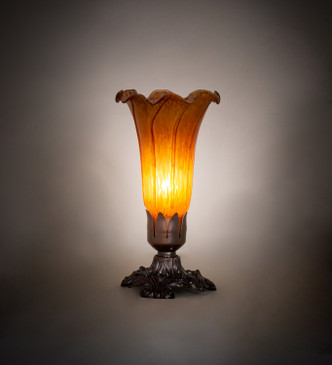 Amber Pond Lily One Light Accent Lamp (11244)