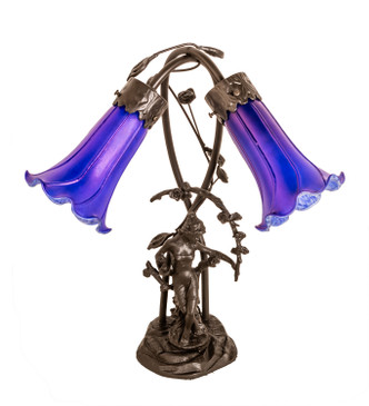 Blue Two Light Table Lamp (115880) Blue Two Light Table Lamp (115880)