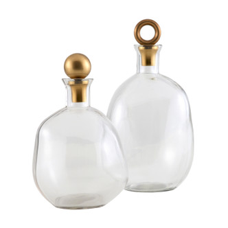 Arteriors - 4789 - Decanter set of 2 - Frances - Clear Arteriors - 4789 - Decanter set of 2 - Frances - Clear