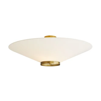 Decker Three Light Flush Mount (49381)