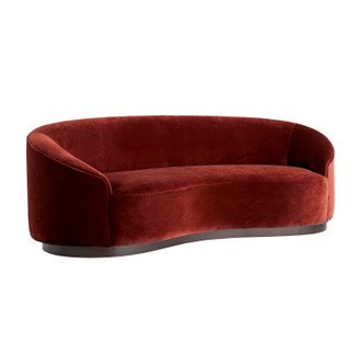 Arteriors - 8150 - Upholstery - Sofa - Turner - Paprika Velvet/Dark Walnut Arteriors - 8150 - Upholstery - Sofa - Turner - Paprika Velvet/Dark Walnut